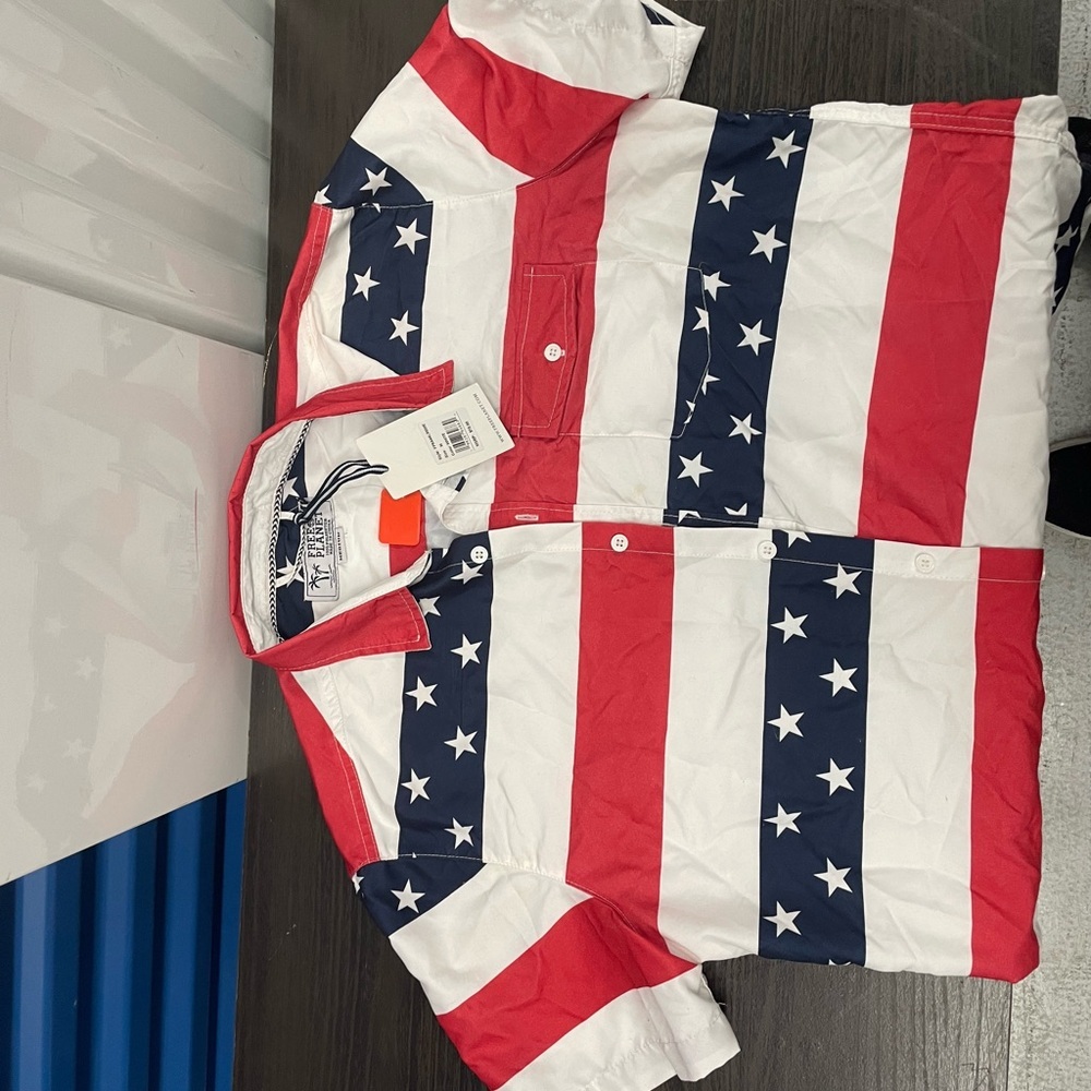 Free Planet Patriotic Stars and Stripes Shirt